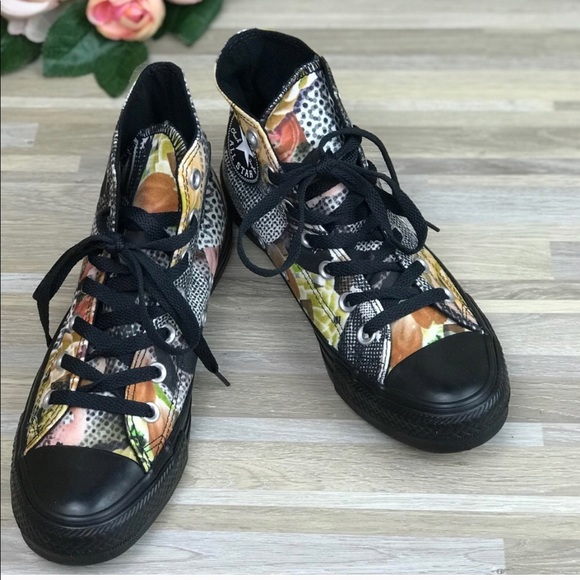 NWT Converse 💥Digital Floral Black HT W AUTHENTIC - Picture 4 of 6